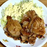 ☆豚の生姜焼き ☆サラダ|まぁたんさん