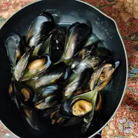 ムール貝のリゾット　サフラン入り|はやとさん