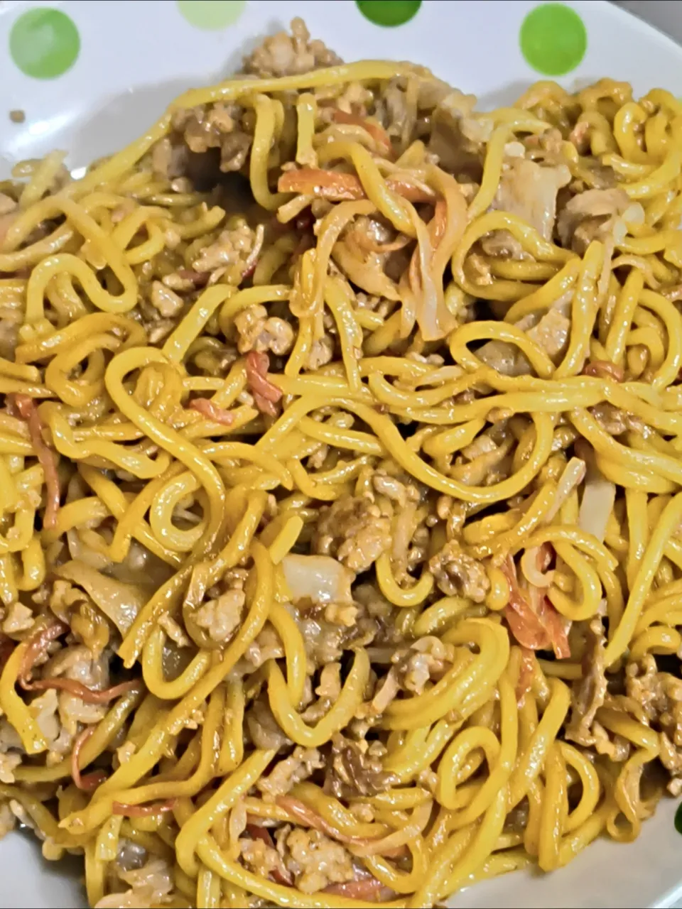 何となく上海焼きそば、肉のみ|時雨さん