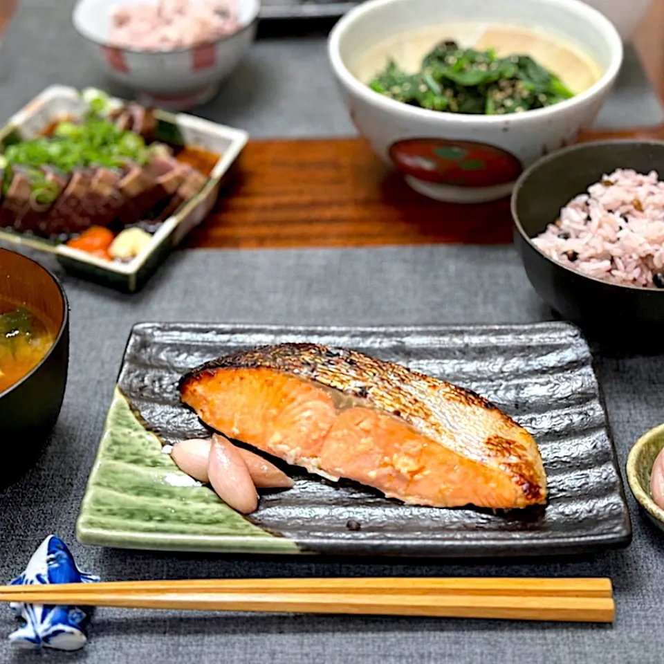 紅鮭の塩麹漬け　お献立|Little Darlingさん