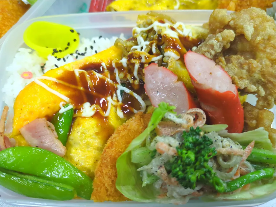 オムそば弁当20260211（建国記念日）|小料理あやさん