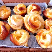 りんごとカスタードパン|ピンキーさん