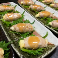 ＊チーズの肉巻き甘味噌ダレ＊|＊抹茶＊さん