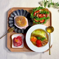 カルネ風サンドとポトフの献立|すずさん