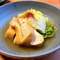 白菜とお揚げの煮物|おさかなさん