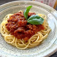 ミートソースパスタ