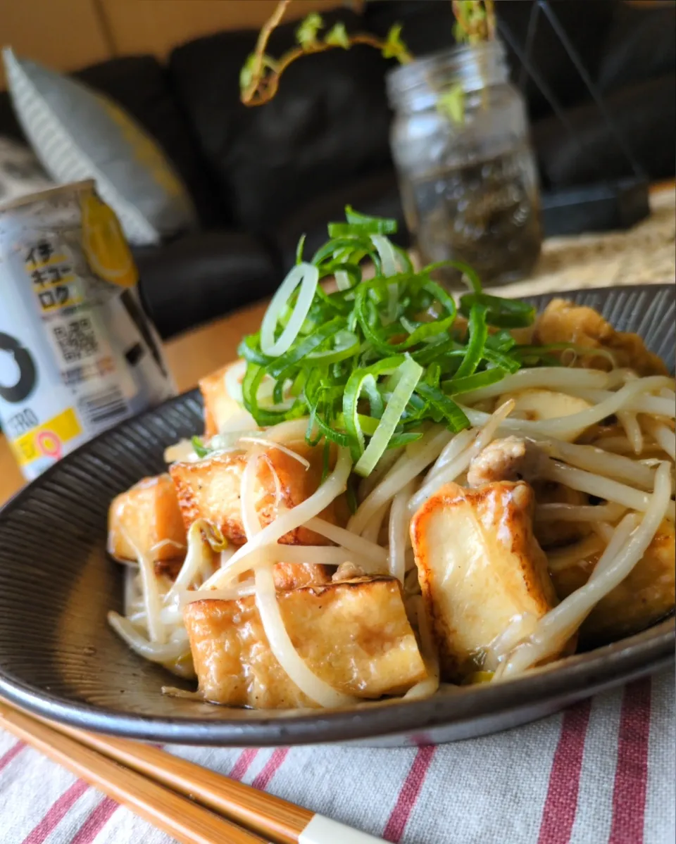 厚揚げともやしの和風あん|まりおさん