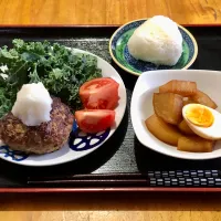 ハンバーグ、大根の煮物|マユマユさん