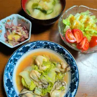 牡蠣と白菜の煮びたし|ぱやさん