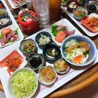 お久しぶりの刺し身定食です✨|rikako♪。.:＊さん