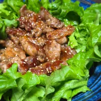 パパ作🥸スタミナ豚のっけレタス|ぱんだのままんさん