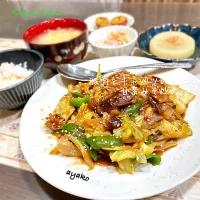 豚肉とキャベツの甘辛みそ炒め|亜矢子さん