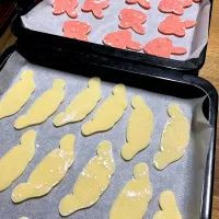 息子と娘のバレンタインデークッキー作り|maSami＊さん