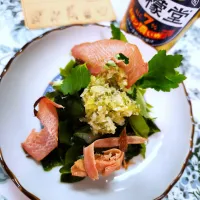 🔷自家製ねぎ塩だれでいただく旬の生わかめ🔷|@きなこさん