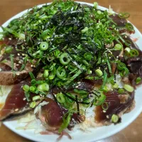 鰹のタタキでてこね寿司|おみつさん2さん