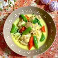 鶏肉と春野菜のカレークリーム煮✨|ringonamaさん