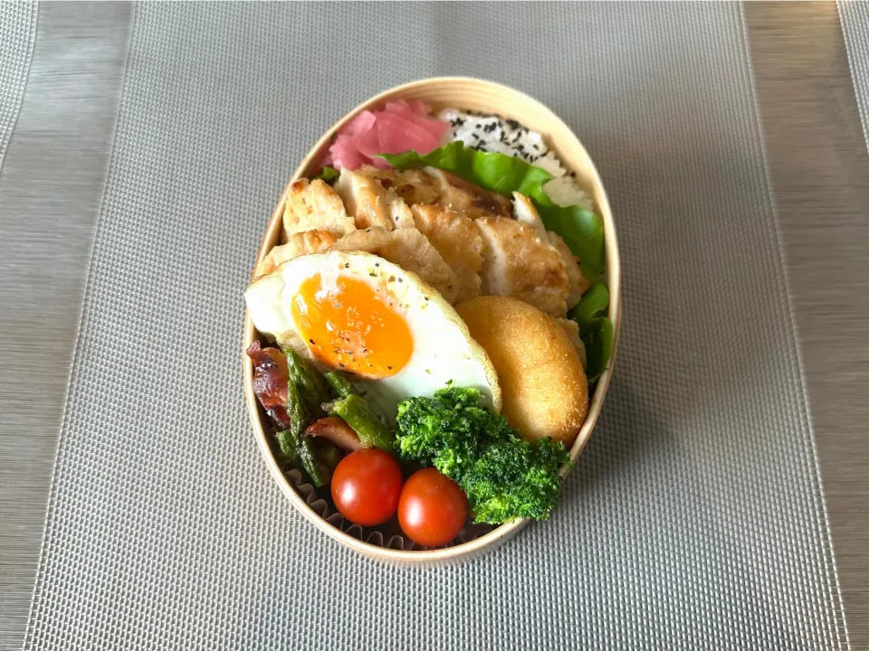 "鶏むね肉の塩麹焼き"息子弁当|kazuさん