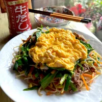 孤独のグルメ風｢ニラ玉｣ ~牛だし|とんちんさん