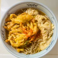 ”かき揚げ卵とじ蕎麦”＠ 自宅飯|平大さん