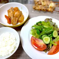 夕飯 焼き鳥|ふわふわさん