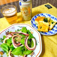 【主菜】イカとキャベツのオイスターソース炒め|シュビラさん