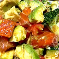 サーモンとアボカド🥑のワサビ和え| サチ😊さん