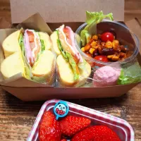 🥯ベーグル弁当🥯|ゆきさんさん