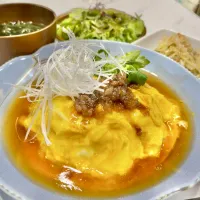 背脂乗せ天津飯| ぎんさん