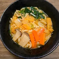 キムチ鍋の素で辛うどん|バンビさん