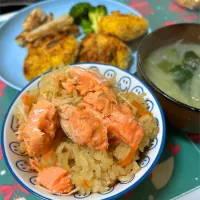 鮭の炊き込みご飯♬|panchiさん