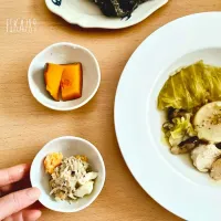 豆腐がドレッシング!?のえのきとゆで卵のごまサラダ|FIKA789さん