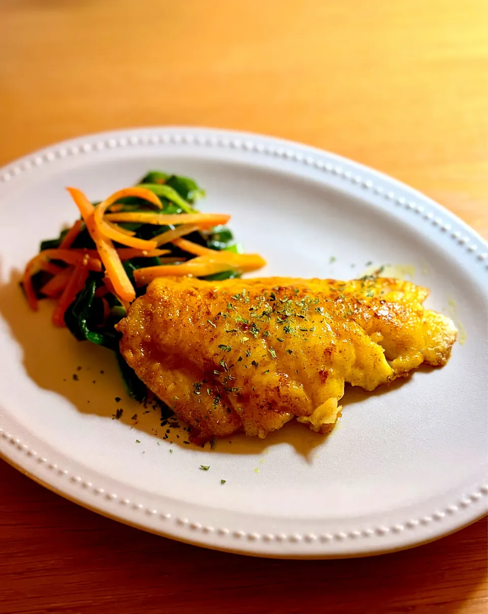 タラのカレー風味ムニエル|kaeさん