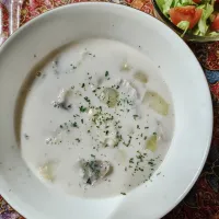 スケソウ鱈とジャガイモのミルクシチュー