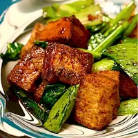 厚揚げと小松菜のオイスターソース炒め| にゃあ（芸名）さん