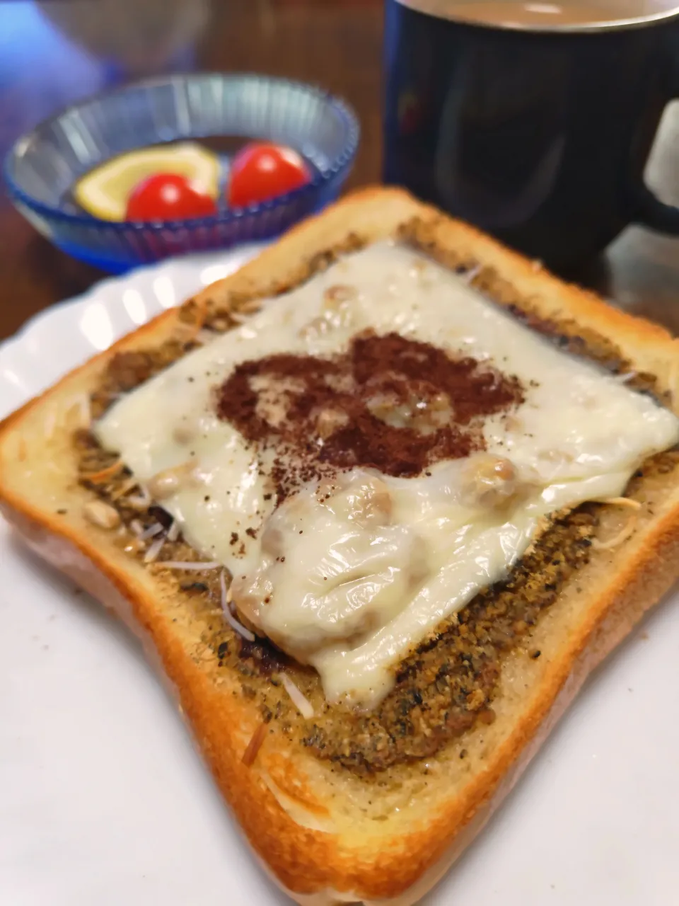 追いココアのチーズトースト|macchinaさん