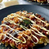 餅入りお好み焼き