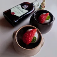 大人の♡濃厚ガトーショコラプリン