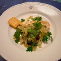 カジキマグロの香草と玉ねぎ焼き🇮🇹|💍ごはん🍚さん