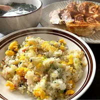 ＊炒飯＊餃子＊春雨スープセット＊|＊抹茶＊さん