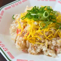 そぼろと紅生姜の炒飯|ぱんだのままんさん