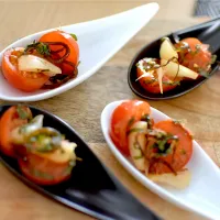 ミニトマトとらっきょうと塩昆布|dra-kichiさん