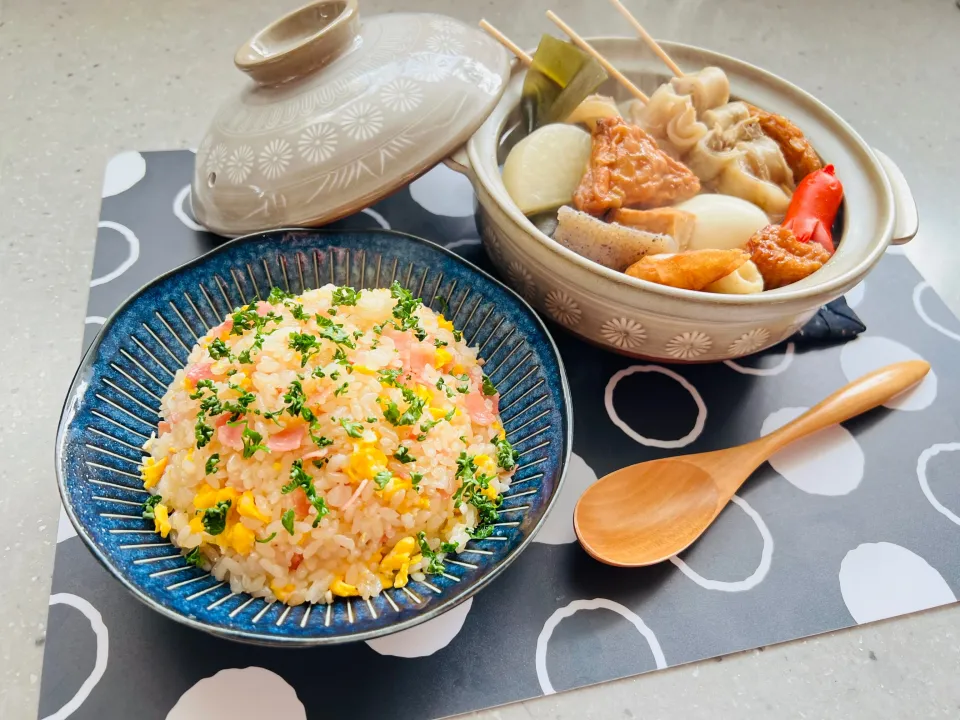 「チャーハン＆おでん🍢」|バシュランさん