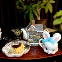 バスクチーズケーキ🧀で楽しむティータイム♬|💍ごはん🍚さん