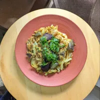 スパイシーカレー風味の麻婆茄子風のっけうどん|mi_neneco♪さん