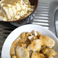 鶏胸肉焼きと豆腐サラダ| 時雨さん