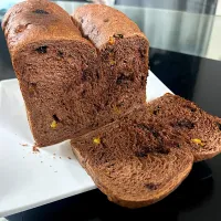 ダブルチョコと八朔ピールの食パン|休日限定ままさん