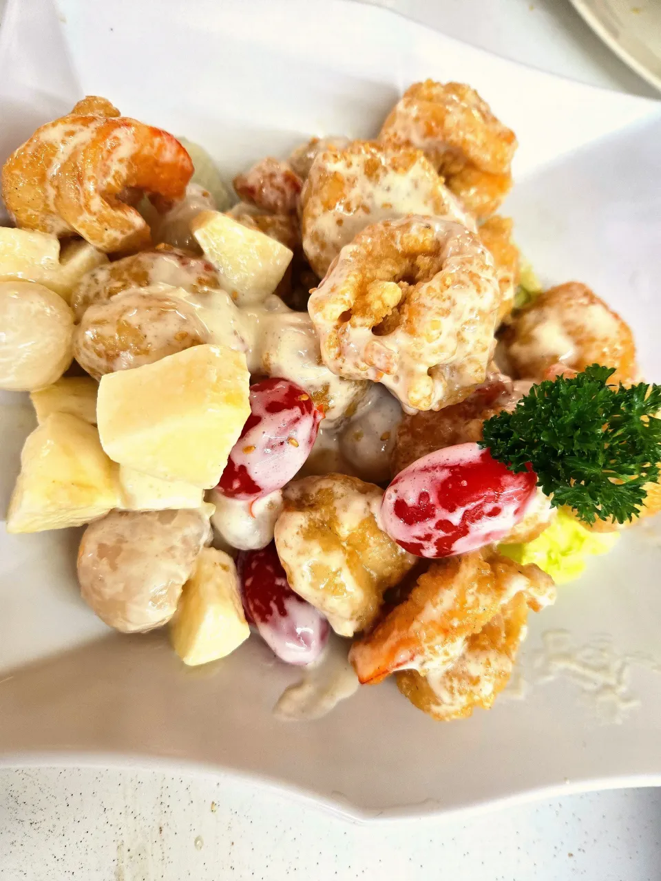 Prawn with fruit salad|rufvalさん