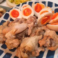 鶏の煮物と味玉|ポコさん