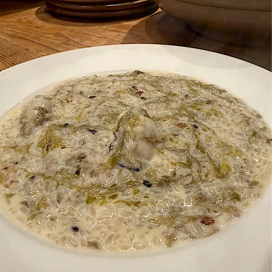 生牡蠣と生海苔のリゾット|きよたさん