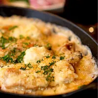 牡蠣と白子のグラタン